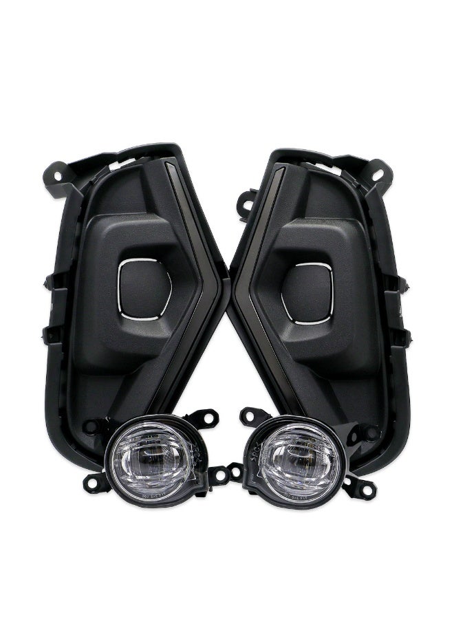 DLAA Pack of 2 Front TY9407L LED Fog Lamp with Black Cover & Brackets, Wires & Switch Suitable for Rav4 2022-ON | 1 Year International Warranty - Image 2